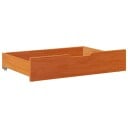  Sengeskuffer 2 stk voksbrun 85x55x16 cm heltre furu 850928