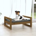 Vidaxl Hundeseng Honningbrun 55.5X45.5X28 cm Heltre Furu
