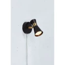 Markslöjd Folie Vegglampe Svart/Antikk Messing