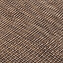 vidaXL Utendørs flatvevd teppe 160x230 cm brun