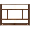 vidaXL Vegghylle brun eik 75x16x55 cm konstruert tre