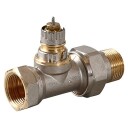 Danfoss RA-N 3/4" Radiatorventil med Forhåndsinnstilling for To-løps Varmesystemer