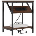  Nattbordskap brun eik 38 x 30 x 48 cm Konstruert tre
