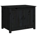 vidaXL Salongbord svart 71x49x55 cm heltre furu