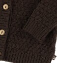 Smallstuff Cardigan, Ao Elephants, Merino Wool, Brown - Brown - 92/98