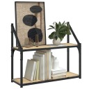  Vegghylle 3 etasjer sonoma eik 60x21x51 cm konstruert tre 8721012126213