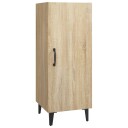 vidaXL Skjenk sonoma eik 34,5x34x90 cm konstruert tre