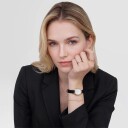 Daniel Wellington DW Watch Ophelia Mini Black Lizard White Guilloché Gold 22x25.5mm