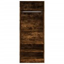  Garderobe røkt eik 80x50x200 cm konstruert tre 8721158340429