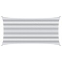 vidaXL Solskygge seil Lys Grå og Hvit 6 x 3 m 100% polyester Oxford