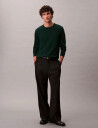 Calvin Klein Ls 100% Merino Crew 14Gg - Green - L