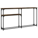  Konsollbord røkt eik 145x22,5x75 cm konstruert tre 8720845420482