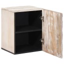  Baderom Hengende Skap Hvit 38 x 33,5 x 48 cm Massiv mango tre