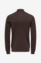ONLY & SONS   Genser onsWyler Life Reg 14 Half Zip Knit   Brun