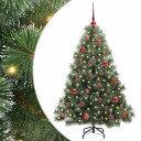  Kunstig juletre med 150 LED med stativ grønn 150 cm PE og PVC