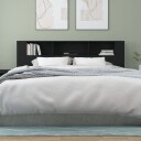 vidaXL Sengegavlskap svart 200x18,5x104,5 cm