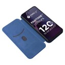 Motorola Moto G84 Flip-deksel Karbonfiber Blå