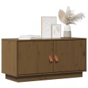 vidaXL TV-benk honningbrun 80x34x40 cm heltre furu