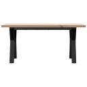  Salongbord Y-ramme 100x50x45,5 cm heltre furu og støpejern 3282776