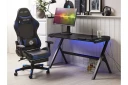 Danvers Spillebord 120 cm med LED-belysning - Svart