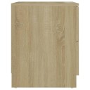 vidaXL Nattbord sonoma eik 40x40x50 cm sponplate