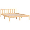 vidaXL Sengeramme heltre furu 140x190 cm