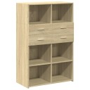  Hylle sonoma eik 80x42,5x124 cm konstruert tre