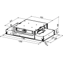Eico High-Light 121 X Ventilator 1208x498 mm, For takmontering, Stål