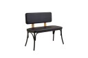 Oliver Benk 100x41 cm Svart   Hanah Home