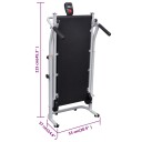 vidaXL Tredemølle liten sammenleggbar 93 x 36 cm svart