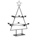Vidaxl Juletre til dekorasjon metall svart 75 cm