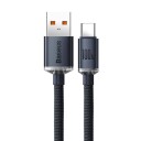 Baseus Crystal Shine 100W USB-C Kabel 2m Sort