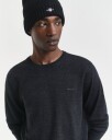 Gant Genser i ekstra fin merinoull med rund hals DARK CHARCOAL MELANGE XL