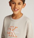 Calvin Klein Collegegenser   Omrisset Mono   Slottsgrå   Calvin Klein   14 år 164   Collegegenser Beige