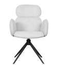 Trend Collection Vidar Spisestol med armlener – Natur Bouclé