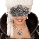 Widmann Halvmaske Strass Sølv One size 08493