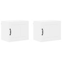  Kjøkkenskap 2 pcs Høyglanset hvit 50 x 31 x 40 cm