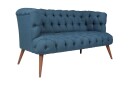 Monroew 2 seters Sofa   Mørkeblå/Natur