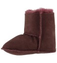 En Fant Lammeskinn Tøfler m. Fôr Bordeaux 25/26 Tøfler Rød 25 26