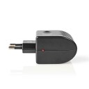 Nedis Strømadapter 220V til 12V 0.5A for Bil med Sigarettuttak - Svart