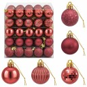 vidaXL Juleballsett 150 stk. Vinrød 3 cm Polystyren