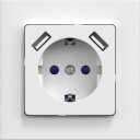 Gelia Connect 2 Home Stikkontakt innfelt, jordet, med USB, 1-veis
