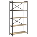  Bokhylle Sonoma eik 80 x 30 x 153 cm Konstruert tre