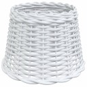 vidaXL Taklampeskjerm hvit Ø30x20 cm flettet