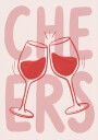 Cheers In Pink Plakat Plakat / 100x150cm