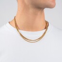 Tom Morris Rope Halskjede 18 kt. Gullforgylt Rustfritt Stål TM00029 - Herre - Gold