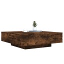  Salongbord røkt eik 100x100x31 cm konstruert tre 836599