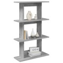 vidaXL Vegghylle Veggmontert Grå Sonoma 56 x 20 x 90 cm Konstruert tre