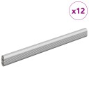 vidaXL Klesslanger 12 pcs sølv 316 x 15 x 29 mm Aluminium Legering