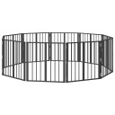 Vidaxl Hundeluke 10 Stk. Svart 60 X 60 cm Galvanisert Stål